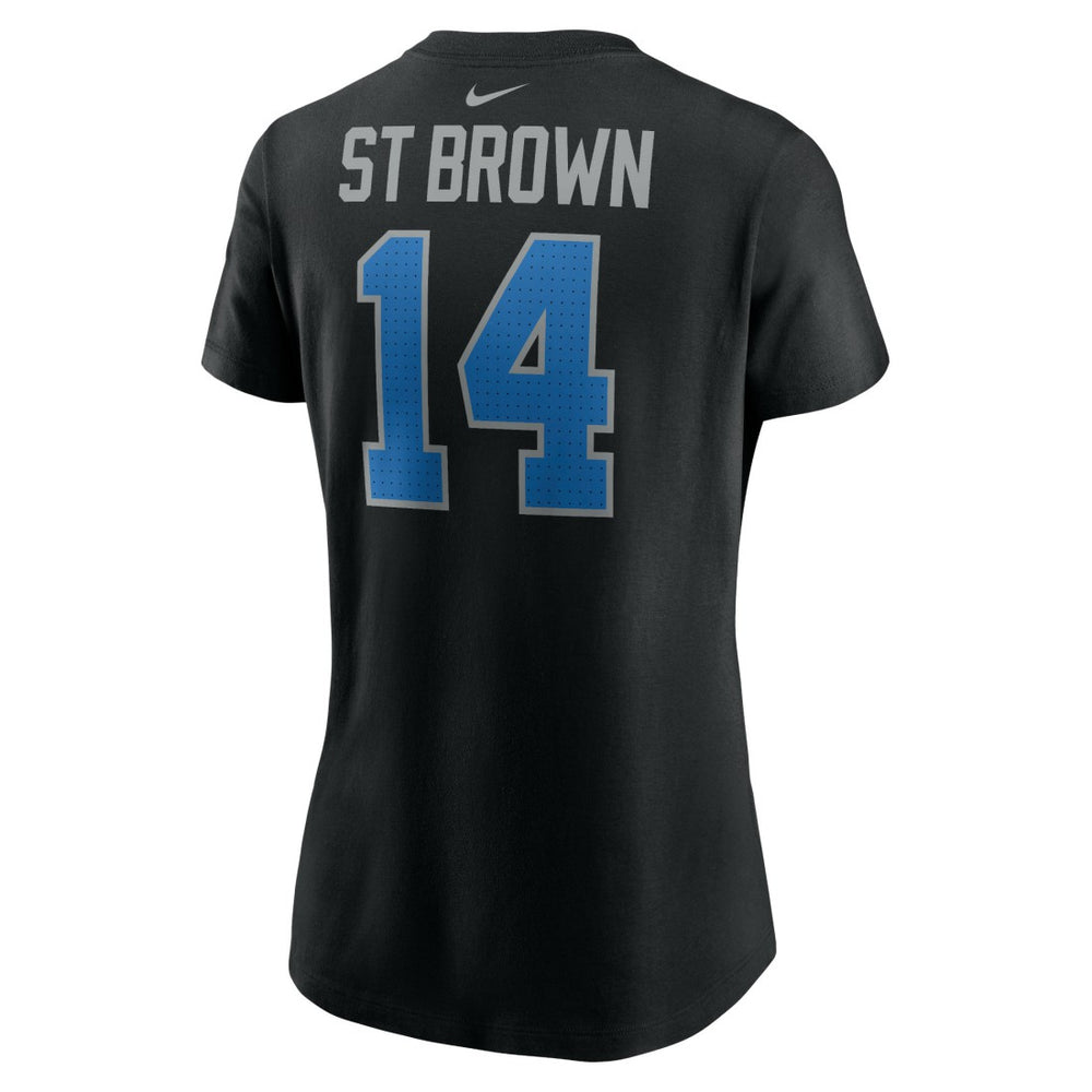 Amon-Ra St. Brown Detroit Lions Women's Player Name & Number T-Shirt - Black | Nike cheap