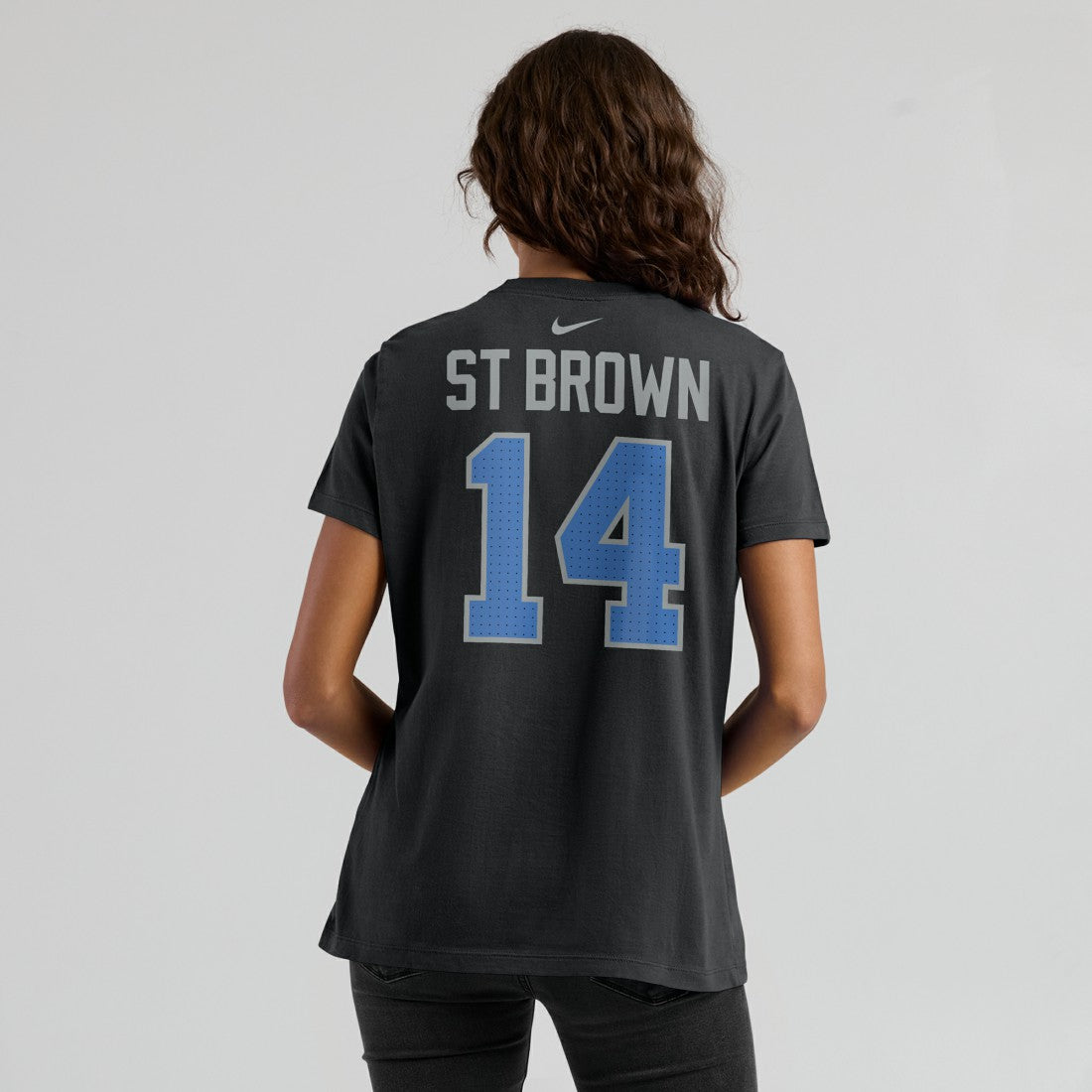 Amon-Ra St. Brown Detroit Lions Women's Player Name & Number T-Shirt - Black | Nike cheap