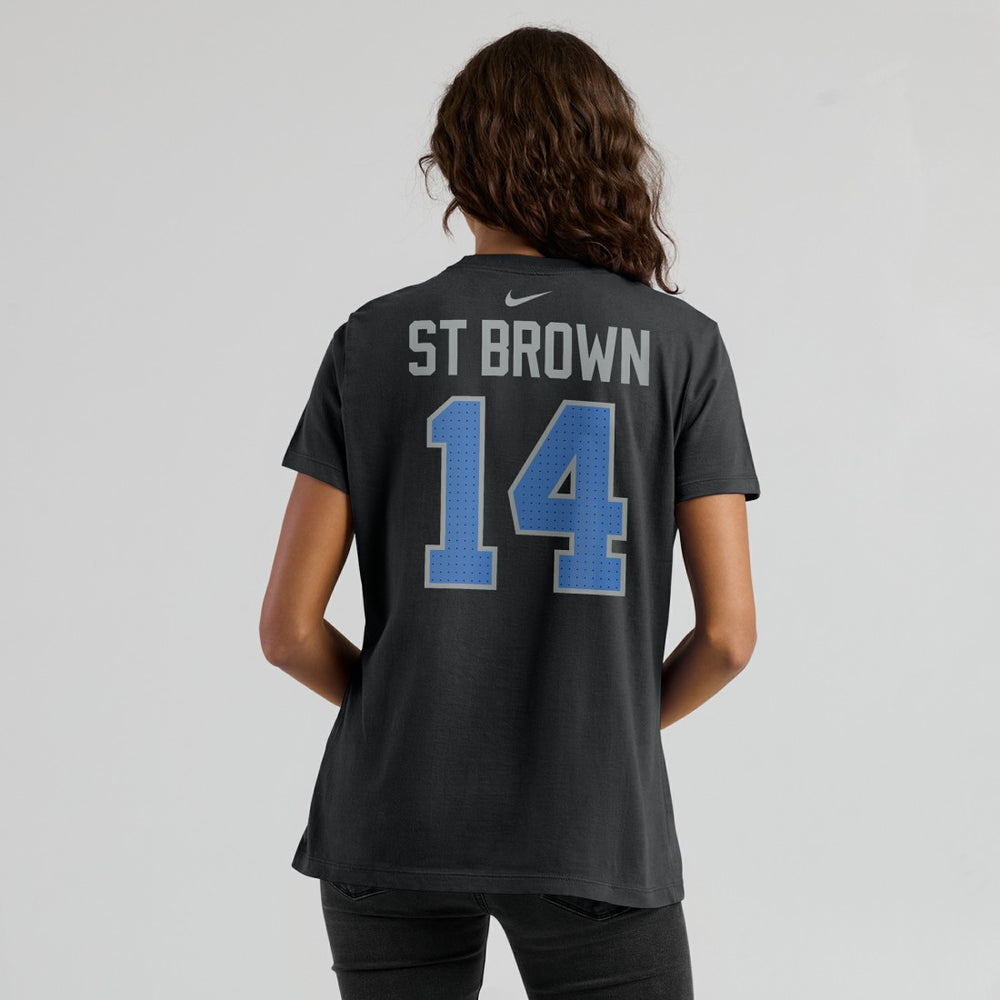 Amon-Ra St. Brown Detroit Lions Women's Player Name & Number T-Shirt - Black | Nike cheap