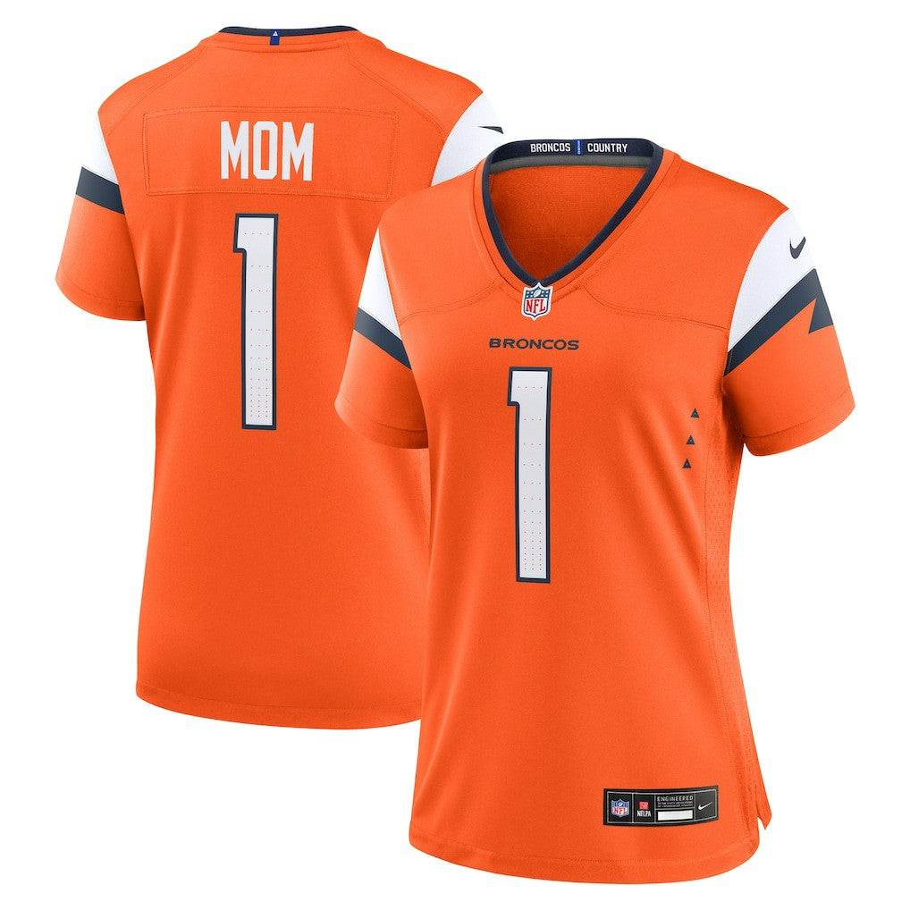 Denver Broncos Women's #1 Mom Game Jersey - Orange | Nike sale