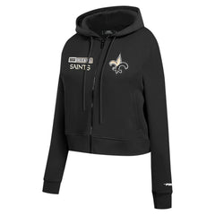 New Orleans Saints Pro Standard Women's Split Logo Full-Zip Hoodie - Black cheap