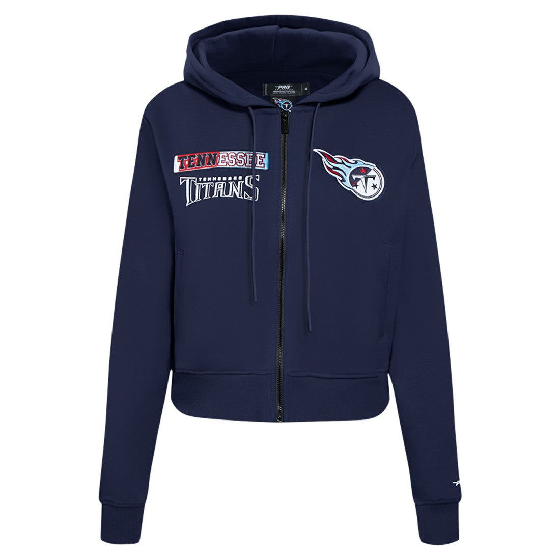 Tennessee Titans Pro Standard Women's Split Logo Full-Zip Hoodie - Navy for sale