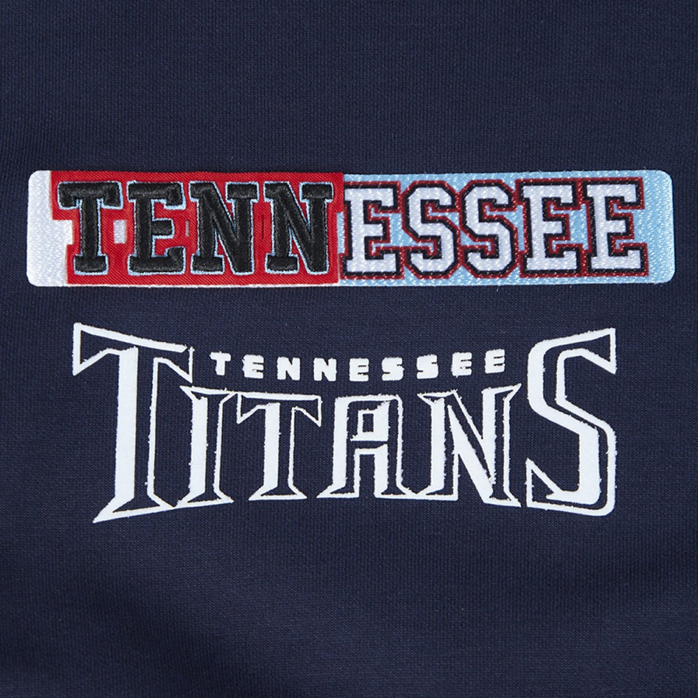Tennessee Titans Pro Standard Women's Split Logo Full-Zip Hoodie - Navy for sale
