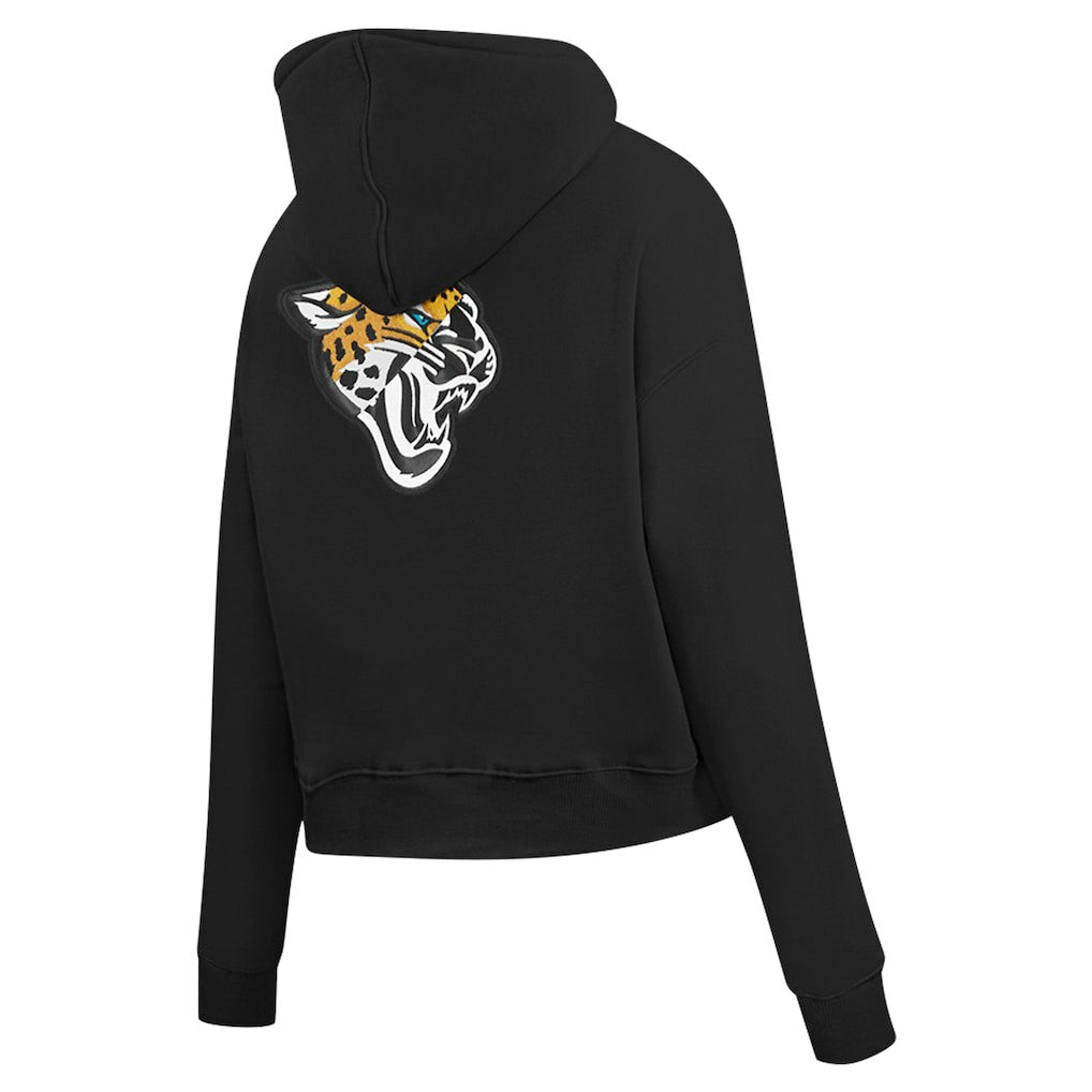 Jacksonville Jaguars Pro Standard Women's Split Logo Full-Zip Hoodie - Black outlet