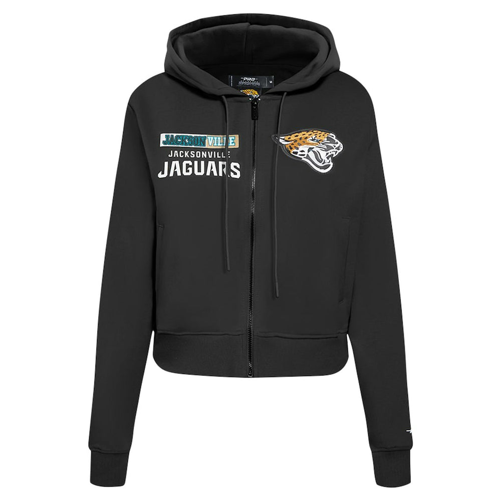 Jacksonville Jaguars Pro Standard Women's Split Logo Full-Zip Hoodie - Black outlet