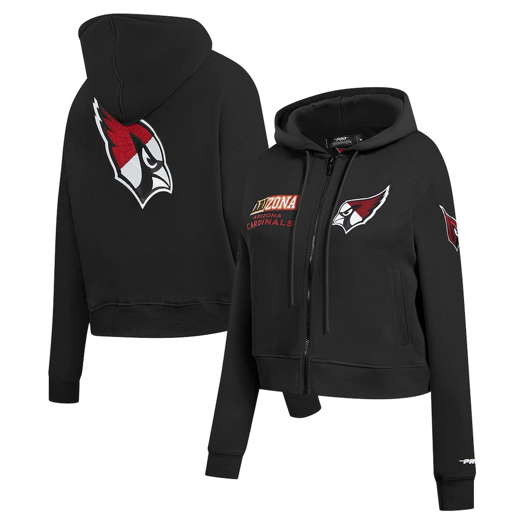 Arizona Cardinals Pro Standard Women's Split Logo Full-Zip Hoodie - Black online