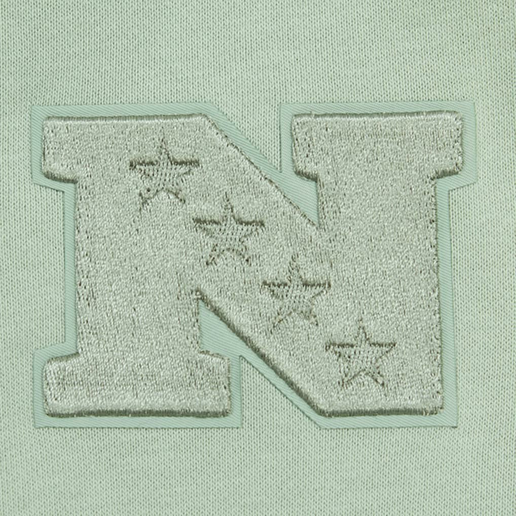Carolina Panthers Pro Standard Women's Oversized Cropped Neutral Pullover Sweatshirt - Light Green online