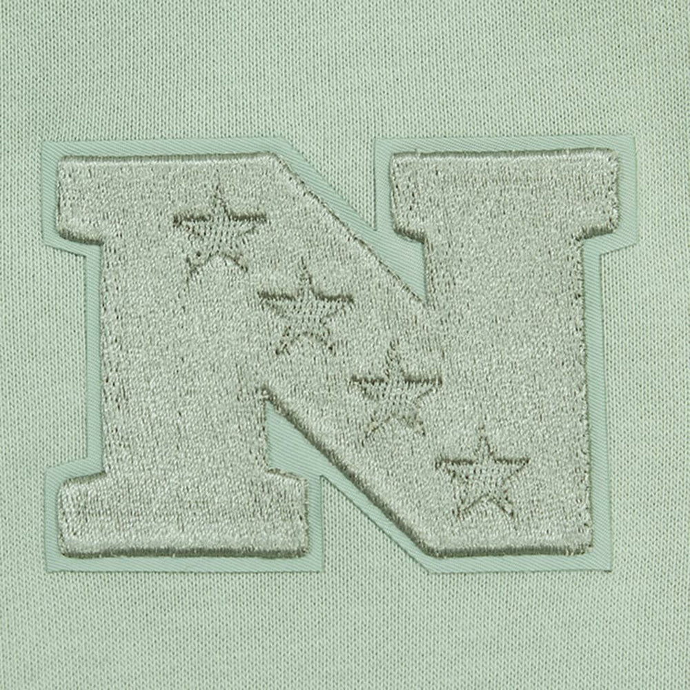 Carolina Panthers Pro Standard Women's Oversized Cropped Neutral Pullover Sweatshirt - Light Green online