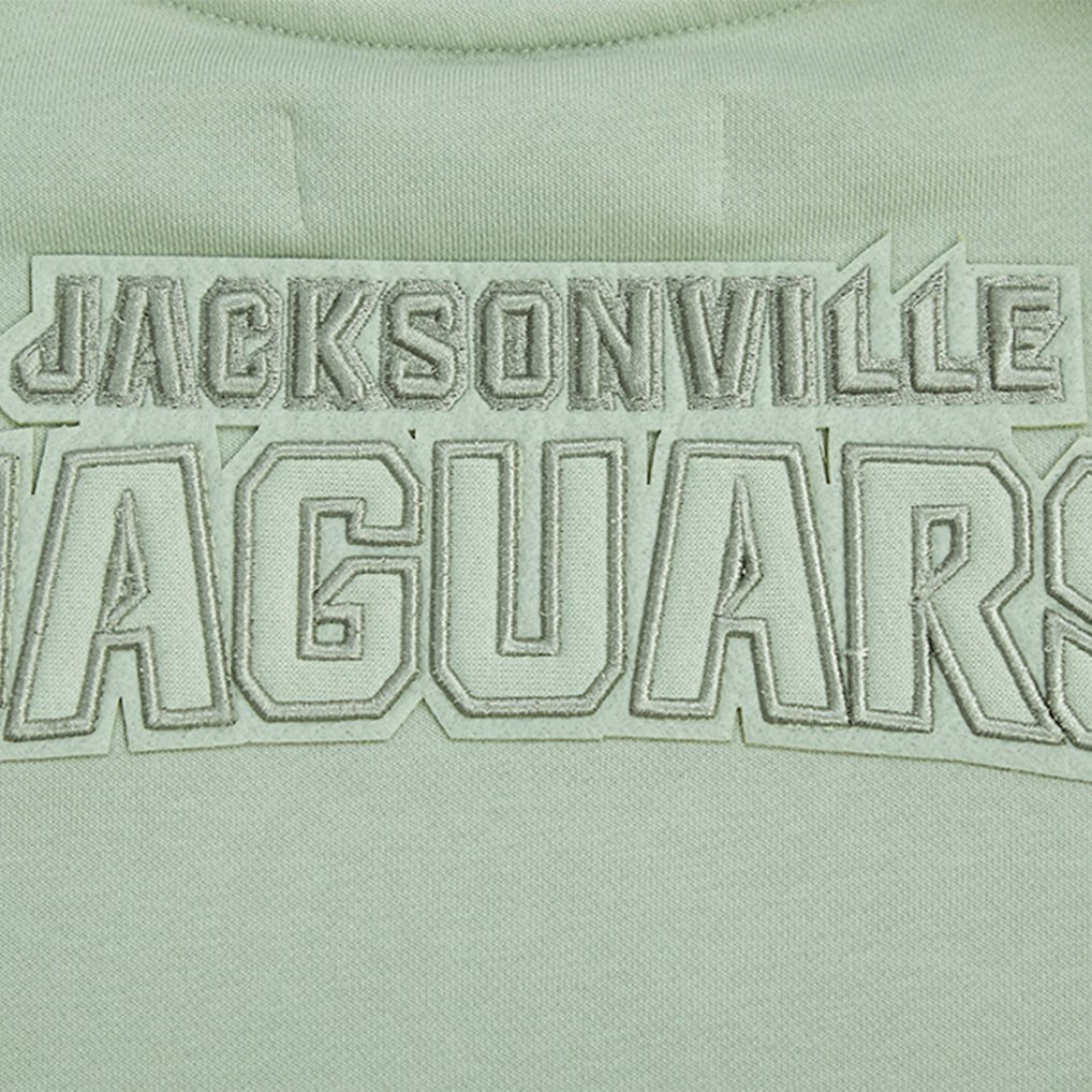 Jacksonville Jaguars Pro Standard Women's Oversized Cropped Neutral Pullover Sweatshirt - Light Green for sale