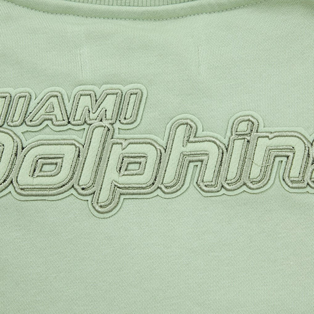 Miami Dolphins Pro Standard Women's Oversized Cropped Neutral Pullover Sweatshirt - Light Green online