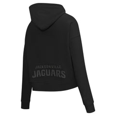 Jacksonville Jaguars Pro Standard Women's Jeweled Cropped Pullover Hoodie - Black sale
