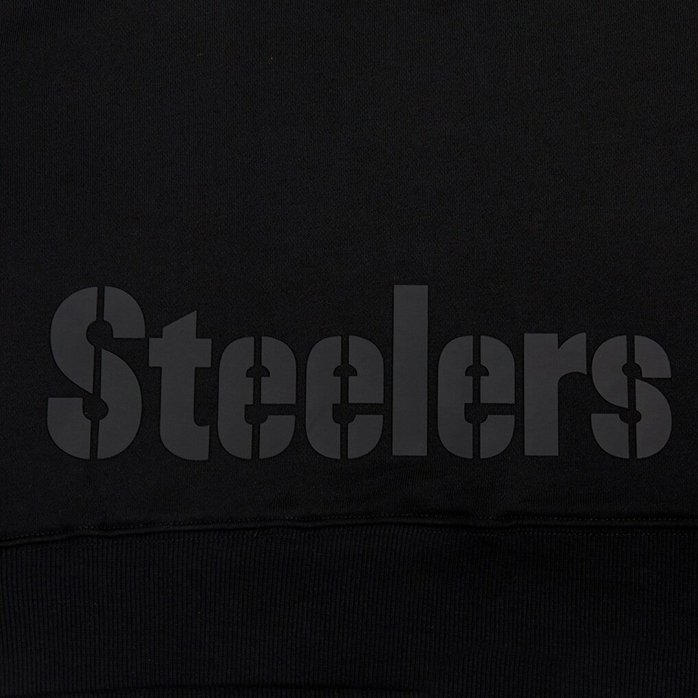 Pittsburgh Steelers Pro Standard Women's Jeweled Cropped Pullover Hoodie - Black outlet