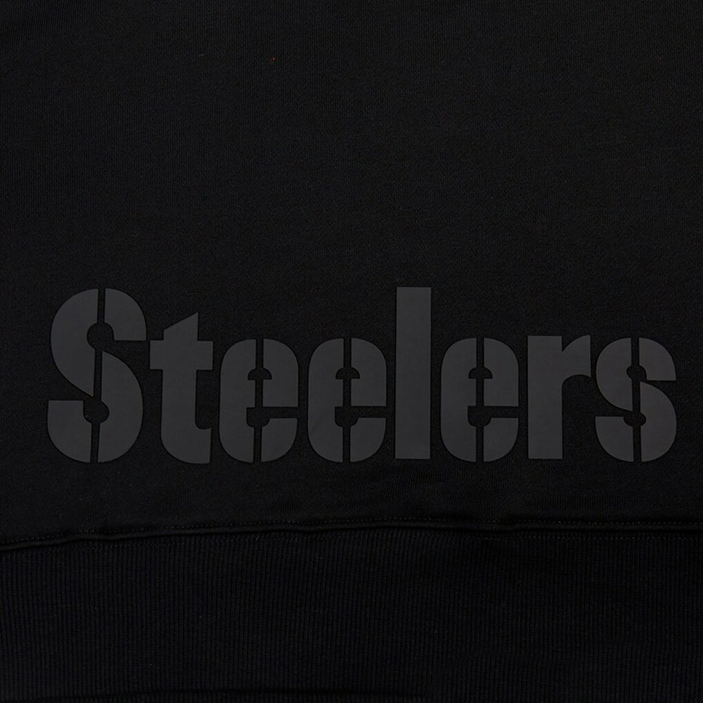 Pittsburgh Steelers Pro Standard Women's Jeweled Cropped Pullover Hoodie - Black outlet