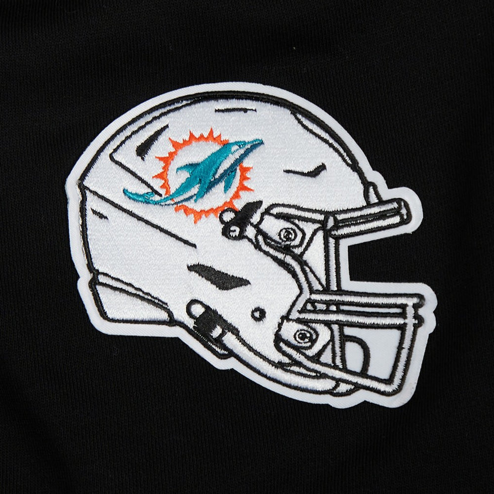 Miami Dolphins Pro Standard Women's Jeweled Cropped Pullover Hoodie - Black outlet