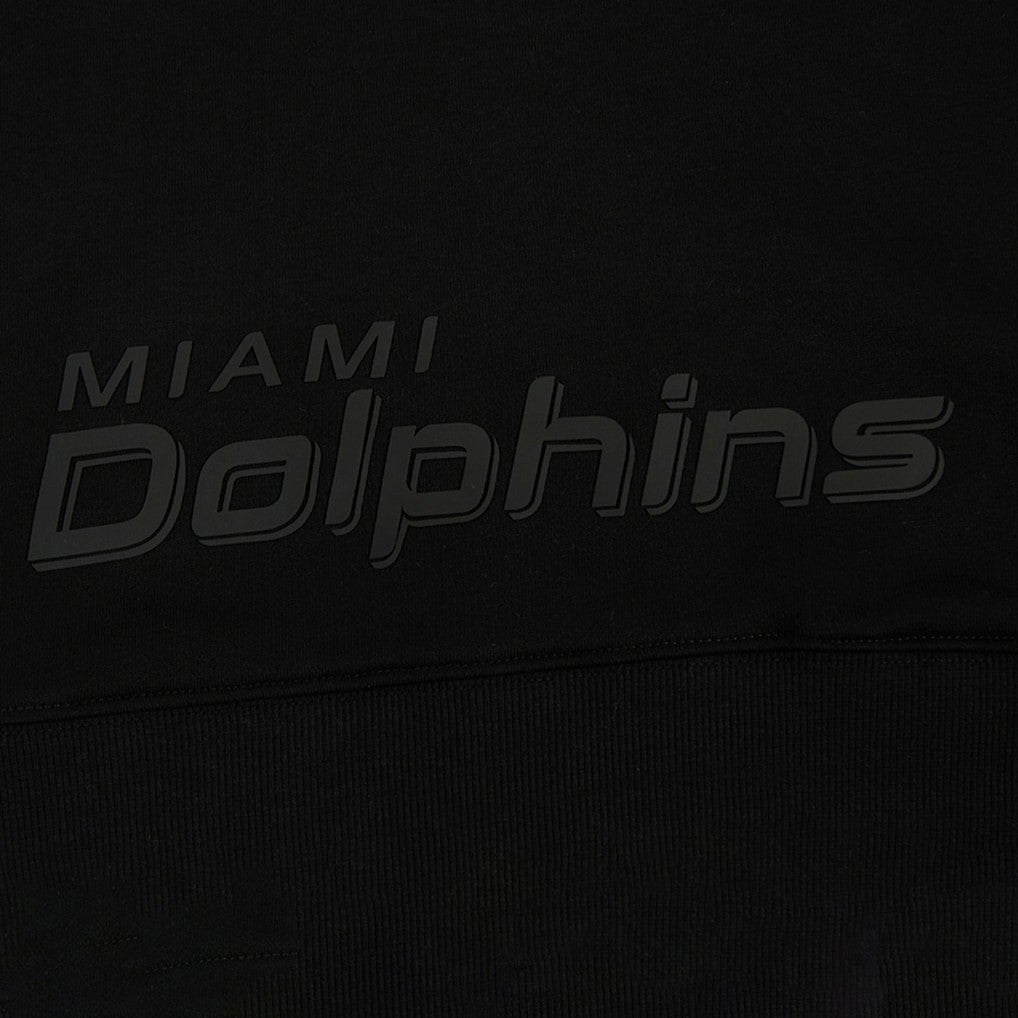 Miami Dolphins Pro Standard Women's Jeweled Cropped Pullover Hoodie - Black outlet