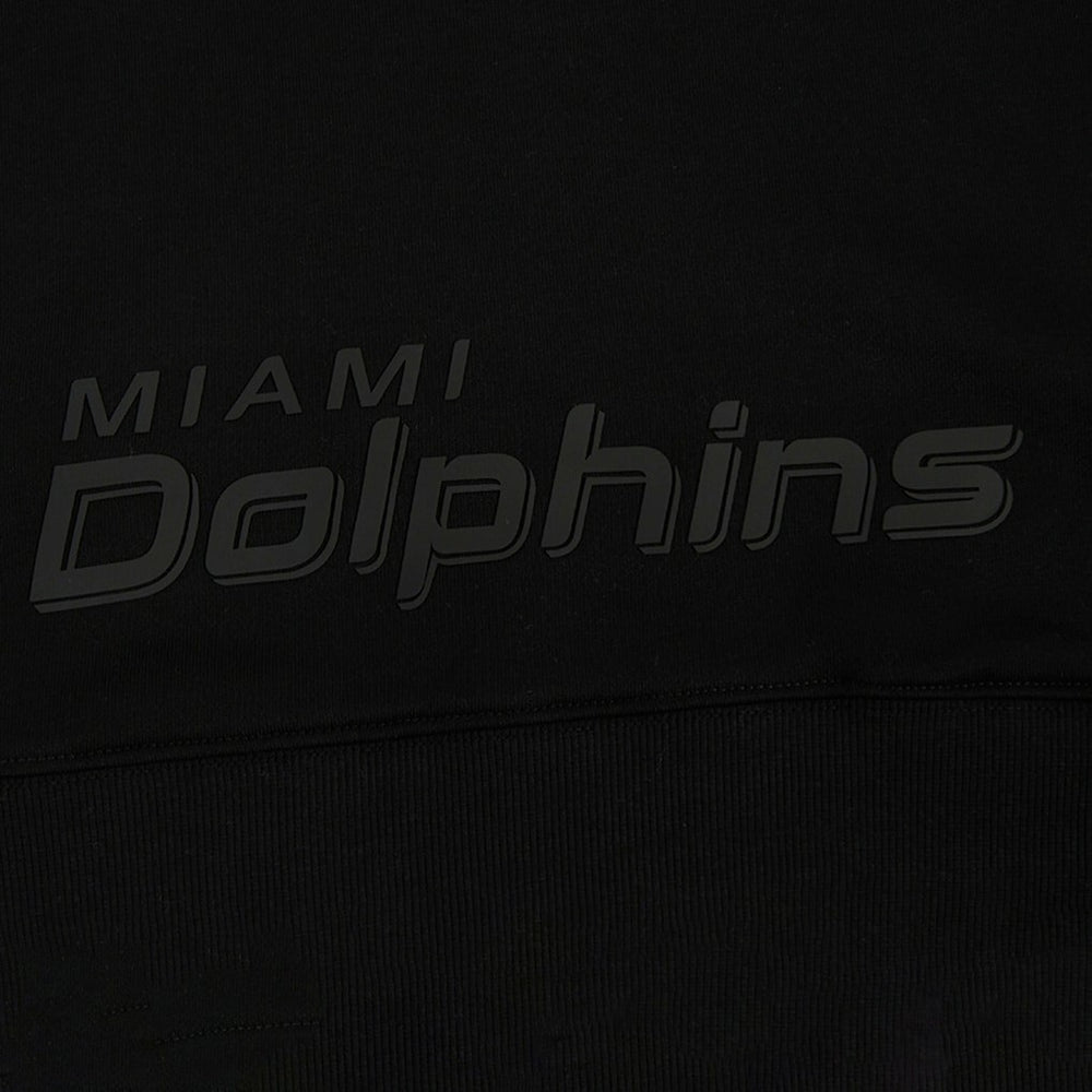 Miami Dolphins Pro Standard Women's Jeweled Cropped Pullover Hoodie - Black outlet