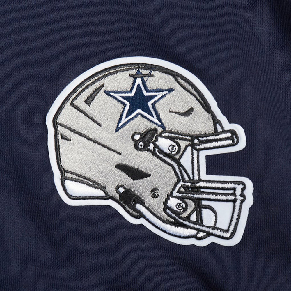 Dallas Cowboys Pro Standard Women's Jeweled Cropped Pullover Hoodie - Navy cheap