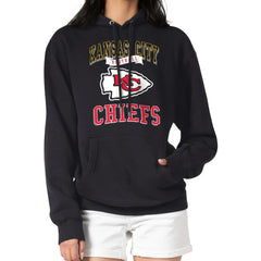 Kansas City Chiefs G-III 4Her by Carl Banks Women's Team Logo Graphic Fleece Tri-Blend Pullover Hoodie - Black discount