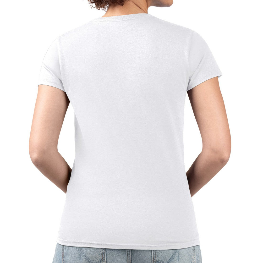 Detroit Lions G-III 4Her by Carl Banks Women's Super-Slim Fit Lightweight Team Logo Graphic V-Neck T-Shirt - White for sale