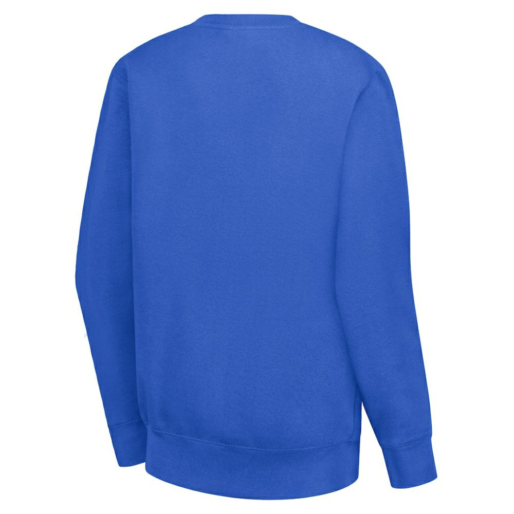 Edmonton Oilers G-III 4Her by Carl Banks Women's Team Logo Tri-Blend Fleece Pullover Sweatshirt Royal