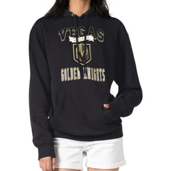 Vegas Golden Knights G-III 4Her by Carl Banks Women's Team Logo Tri-Blend Fleece Pullover Hoodie Black