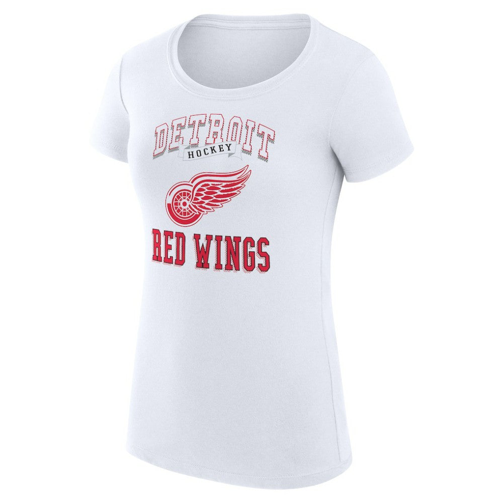 Detroit Red Wings G-III 4Her by Carl Banks Women's Super-Slim Fit Lightweight Team Logo Graphic T-Shirt White