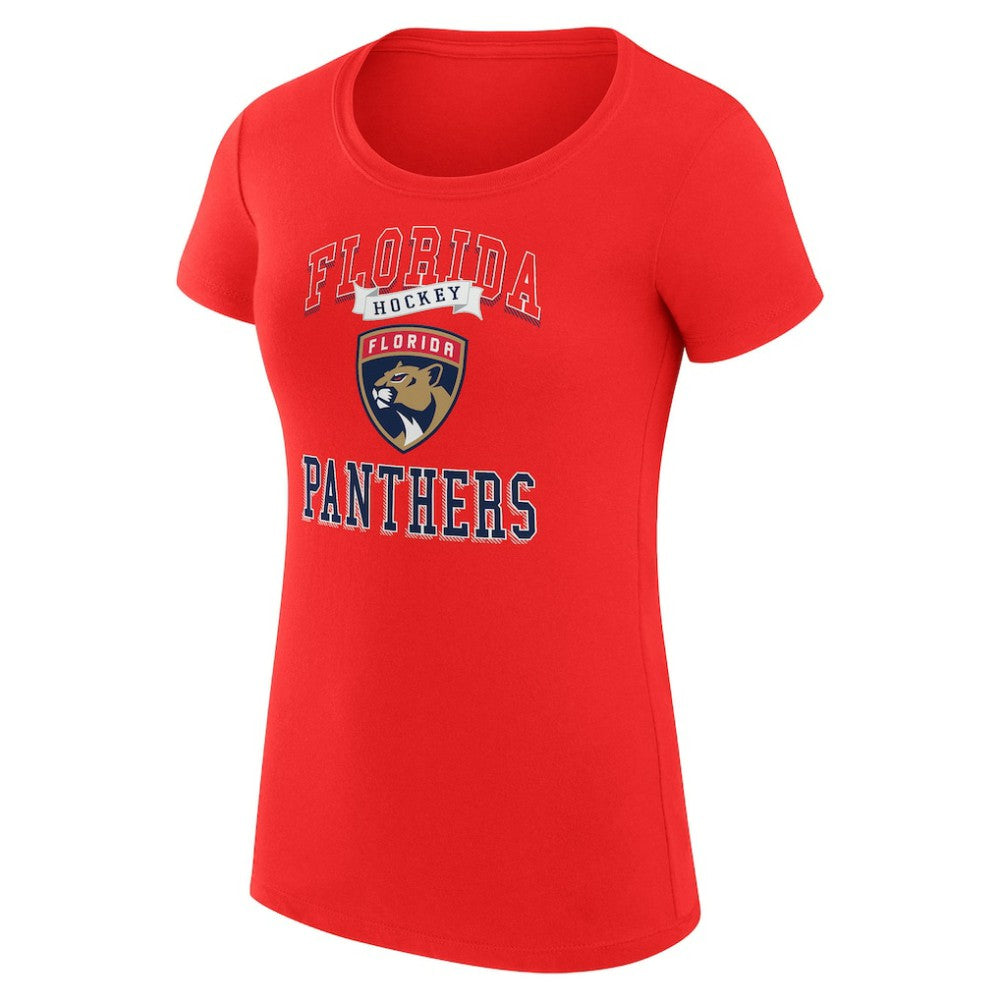 Florida Panthers G-III 4Her by Carl Banks Women's Super-Slim Fit Lightweight Team Logo Graphic T-Shirt Red