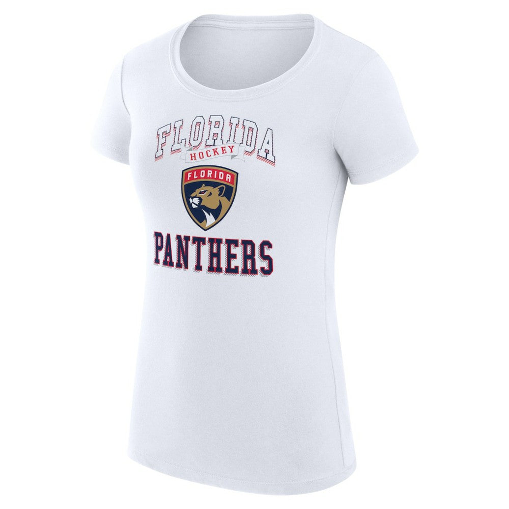 Florida Panthers G-III 4Her by Carl Banks Women's Super-Slim Fit Lightweight Team Logo Graphic T-Shirt White