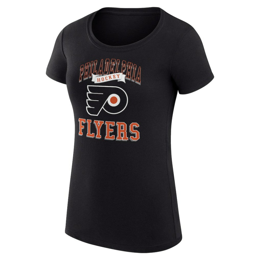 Philadelphia Flyers G-III 4Her by Carl Banks Women's Super-Slim Fit Lightweight Team Logo Graphic T-Shirt Black
