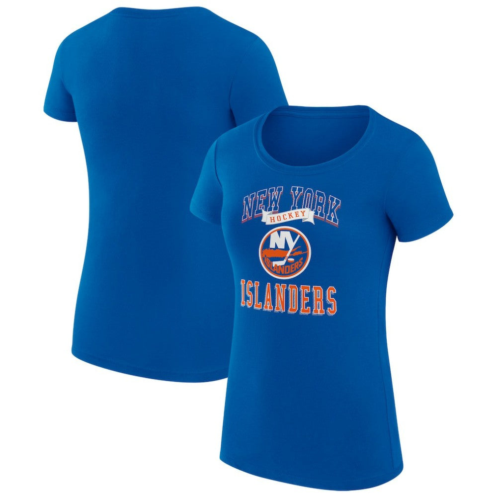 New York Islanders G-III 4Her by Carl Banks Women's Super-Slim Fit Lightweight Team Logo Graphic T-Shirt Royal