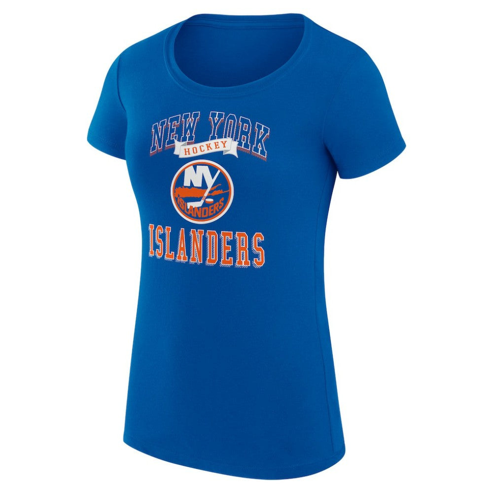 New York Islanders G-III 4Her by Carl Banks Women's Super-Slim Fit Lightweight Team Logo Graphic T-Shirt Royal