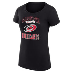 Carolina Hurricanes G-III 4Her by Carl Banks Women's Super-Slim Fit Lightweight Team Logo Graphic T-Shirt Black