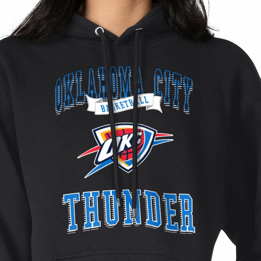 Oklahoma City Thunder G-III 4Her by Carl Banks Women's Graphic Fleece Pullover Hoodie - Black cheap