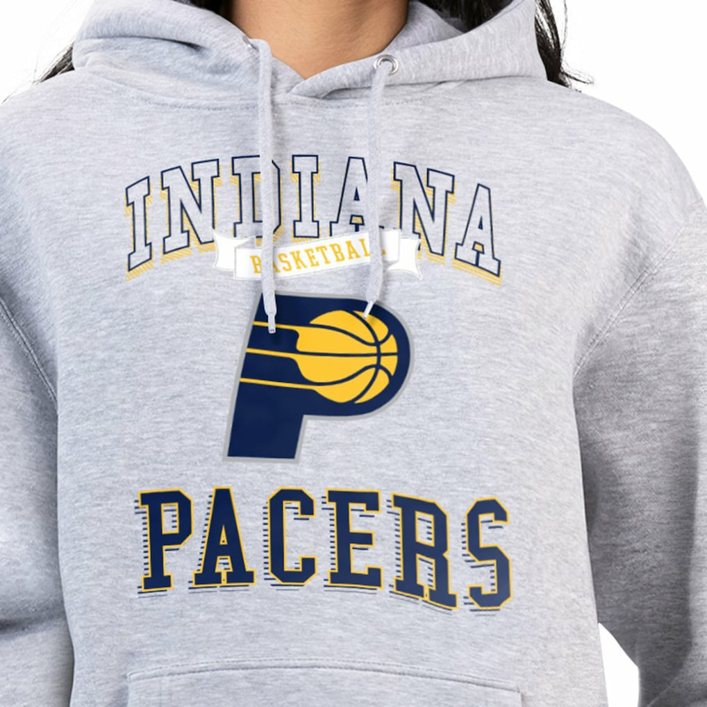 Indiana Pacers G-III 4Her by Carl Banks Women's Graphic Fleece Pullover Hoodie - Heather Gray discount
