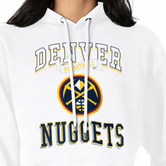 Denver Nuggets G-III 4Her by Carl Banks Women's Graphic Fleece Pullover Hoodie sale - White for sale