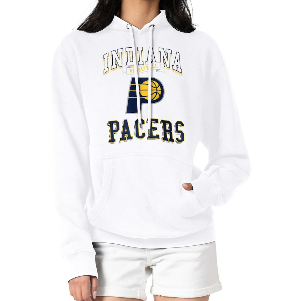 Indiana Pacers G-III 4Her by Carl Banks Women's Graphic Fleece Pullover Hoodie - White online