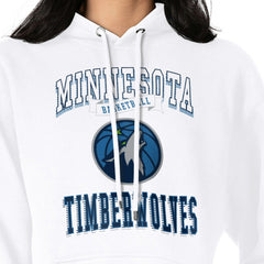 Minnesota Timberwolves G-III 4Her by Carl Banks Women's Graphic Fleece Pullover Hoodie - White sale