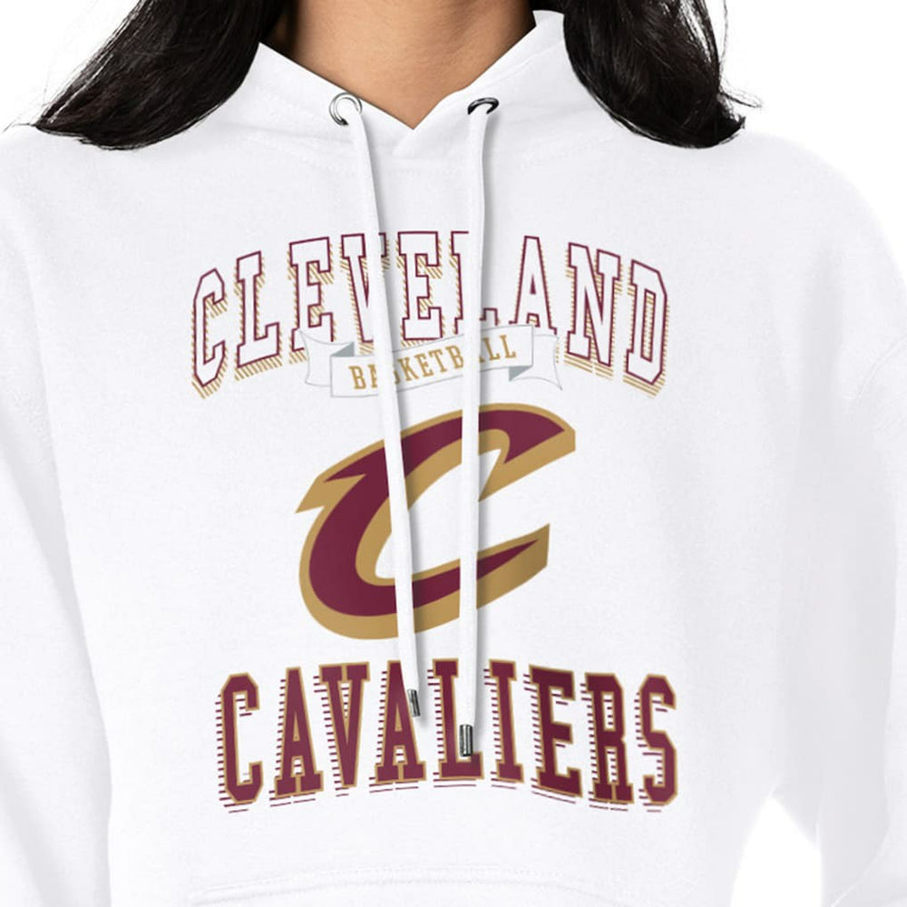 Cleveland Cavaliers G-III 4Her by Carl Banks Women's Graphic Fleece Pullover Hoodie sale - White outlet
