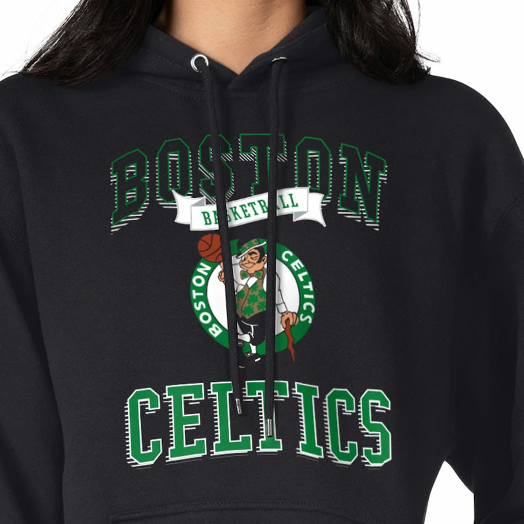 Boston Celtics G-III 4Her by Carl Banks Women's Graphic Fleece Pullover Hoodie - Black sale