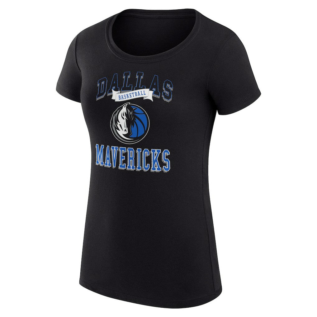Dallas Mavericks G-III 4Her by Carl Banks Women's Super-Slim Fit Lightweight Team Logo T-Shirt sale - Black online
