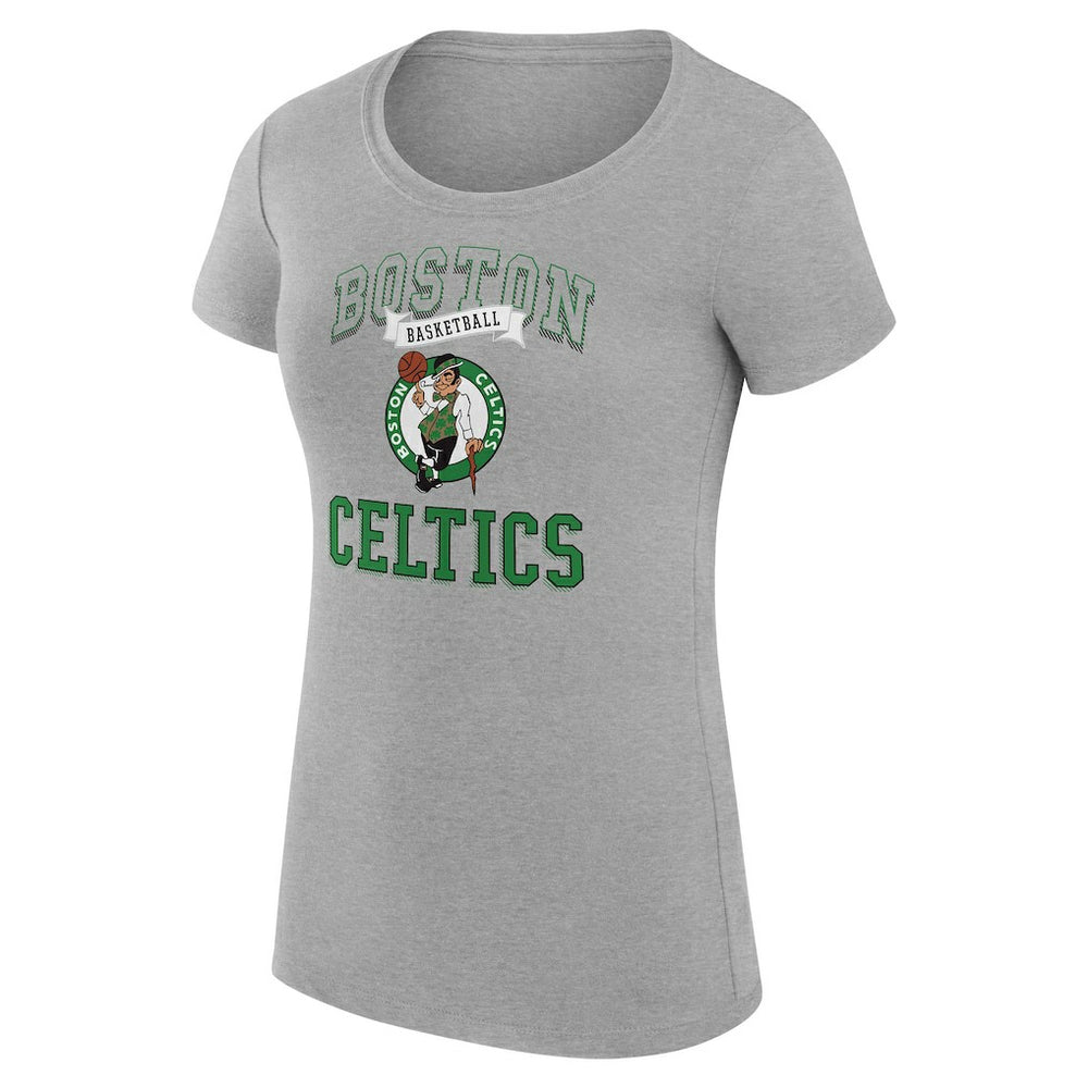 Boston Celtics G-III 4Her by Carl Banks Women's Super-Slim Fit Lightweight Team Logo T-Shirt - Heather Gray online