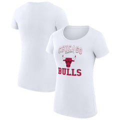 Chicago Bulls G-III 4Her by Carl Banks Women's Super-Slim Fit Lightweight Team Logo T-Shirt sale - White sale