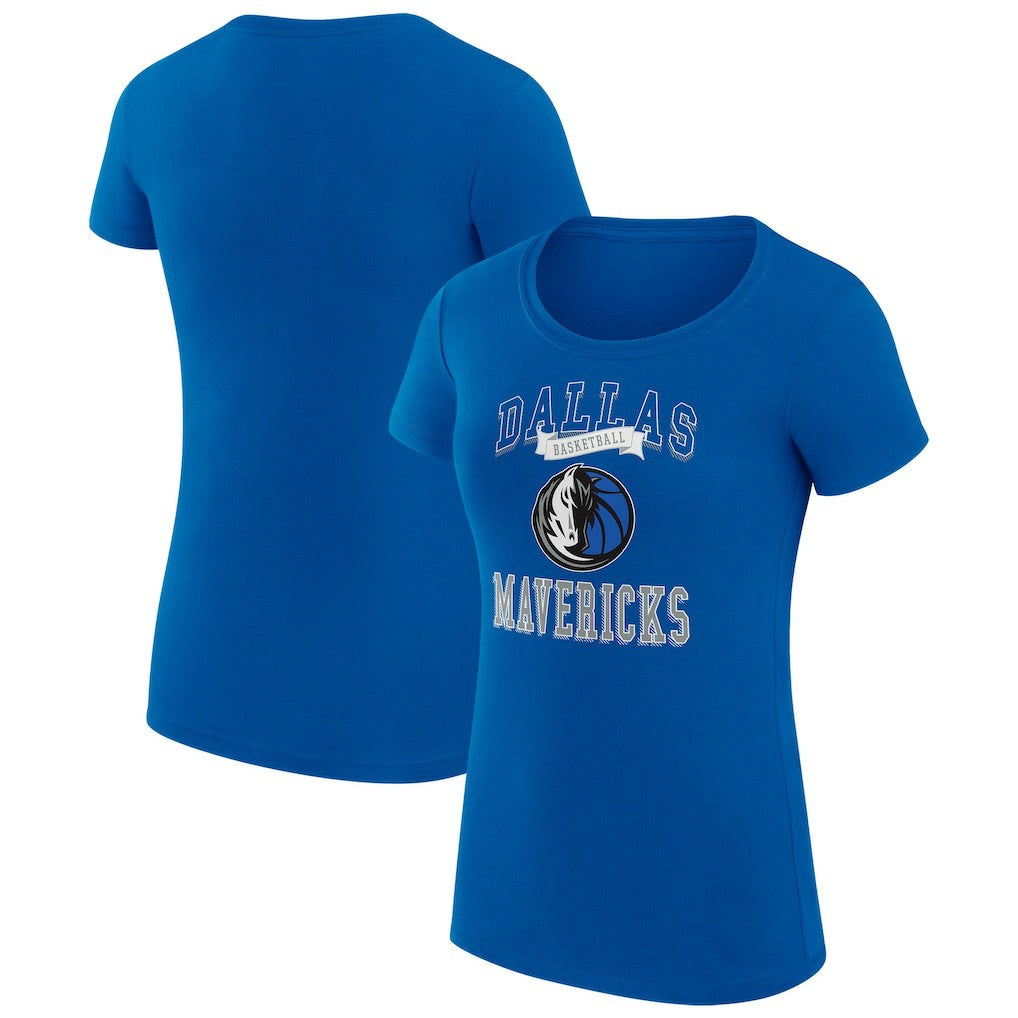 Dallas Mavericks G-III 4Her by Carl Banks Women's Super-Slim Fit Lightweight Team Logo T-Shirt sale - Blue sale