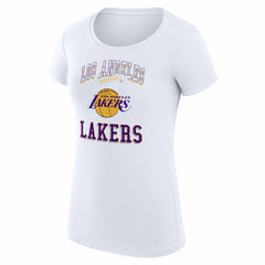 Los Angeles Lakers G-III 4Her by Carl Banks Women's Super-Slim Fit Lightweight Team Logo T-Shirt - White online