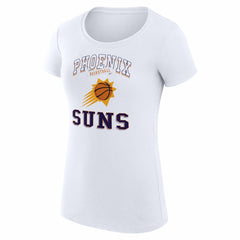 Phoenix Suns G-III 4Her by Carl Banks Women's Super-Slim Fit Lightweight Team Logo T-Shirt - White on sale