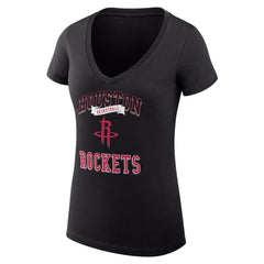 Houston Rockets G-III 4Her by Carl Banks Women's Super-Slim Fit Lightweight Team Logo V-Neck T-Shirt - Black online