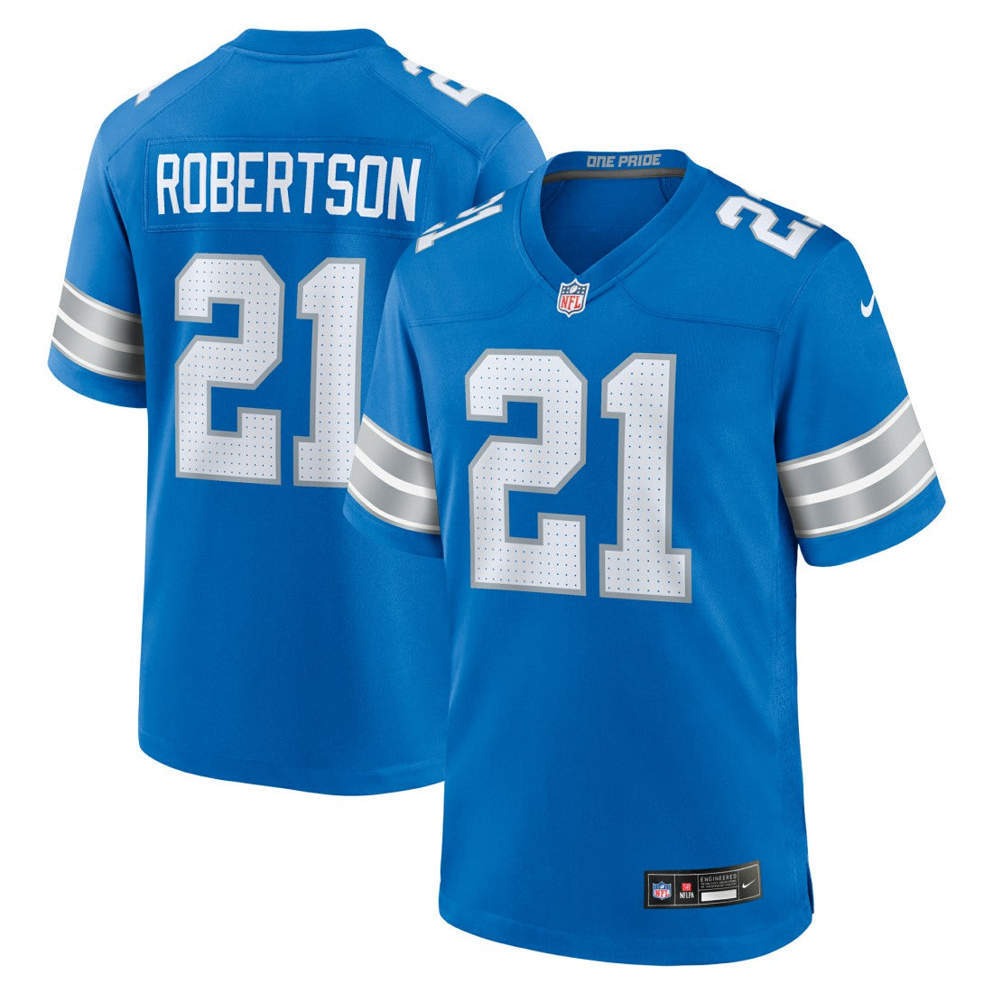 Amik Robertson Detroit Lions Game Jersey - Blue | Nike online