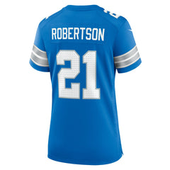 Amik Robertson Detroit Lions Women's Team Game Jersey - Blue | Nike outlet