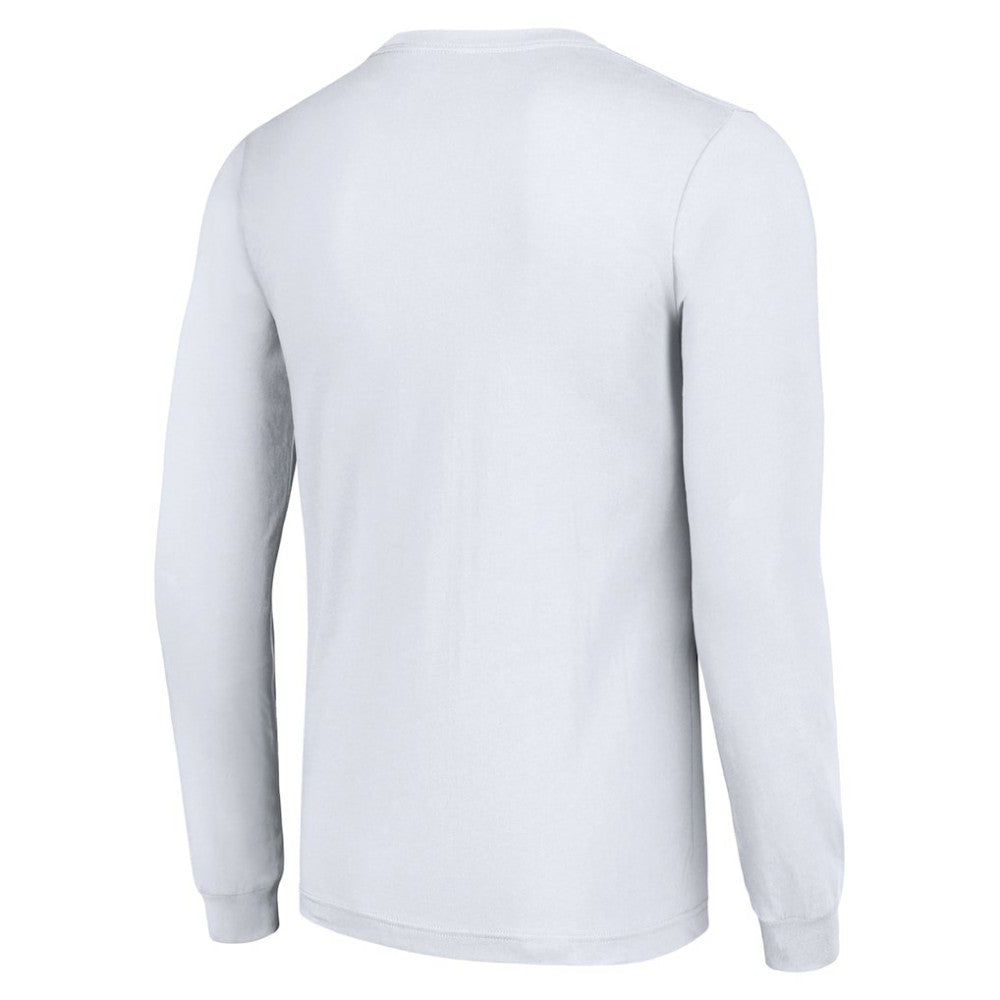 Buffalo Sabres Starter Four Team Name Logo Long Sleeve Graphic T-Shirt White