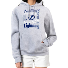 Tampa Bay Lightning G-III 4Her by Carl Banks Women's Collage Team Graphic Tri-Blend Fleece Pullover Hoodie Heather Gray